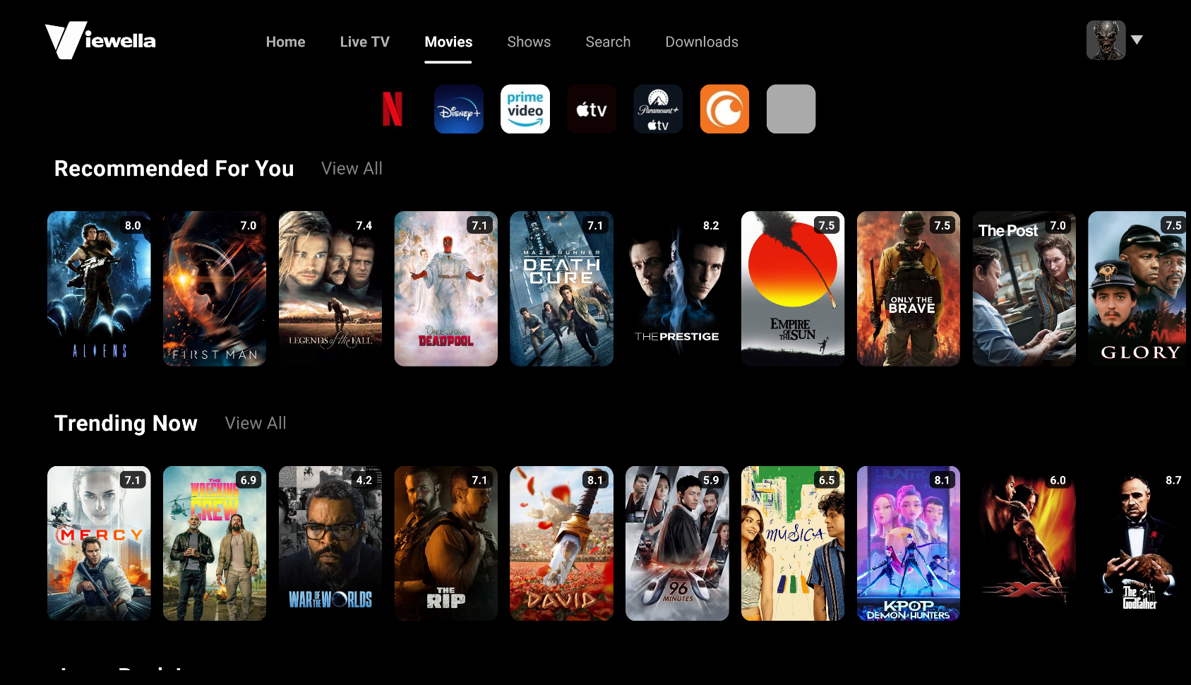 Viewella discovery screenshot